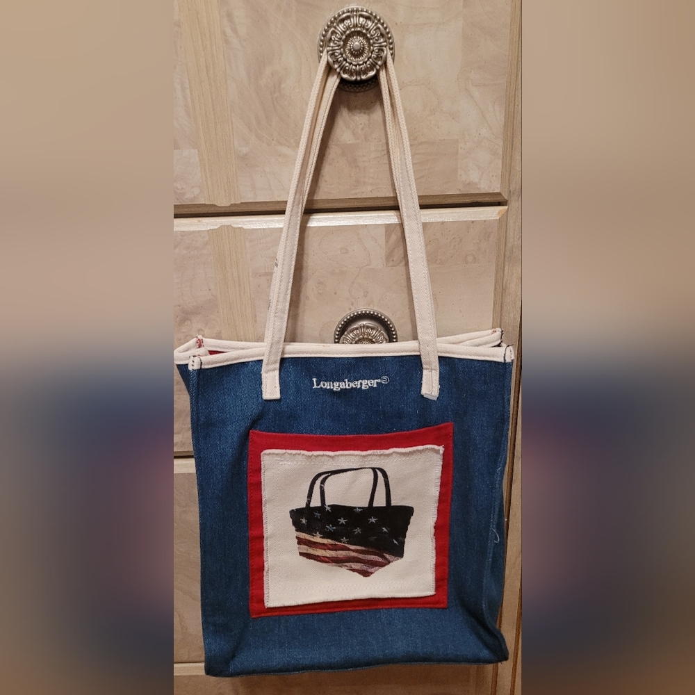 Longaberger Homestead Denim Purse/ Tote Bag - Picture 10 of 10